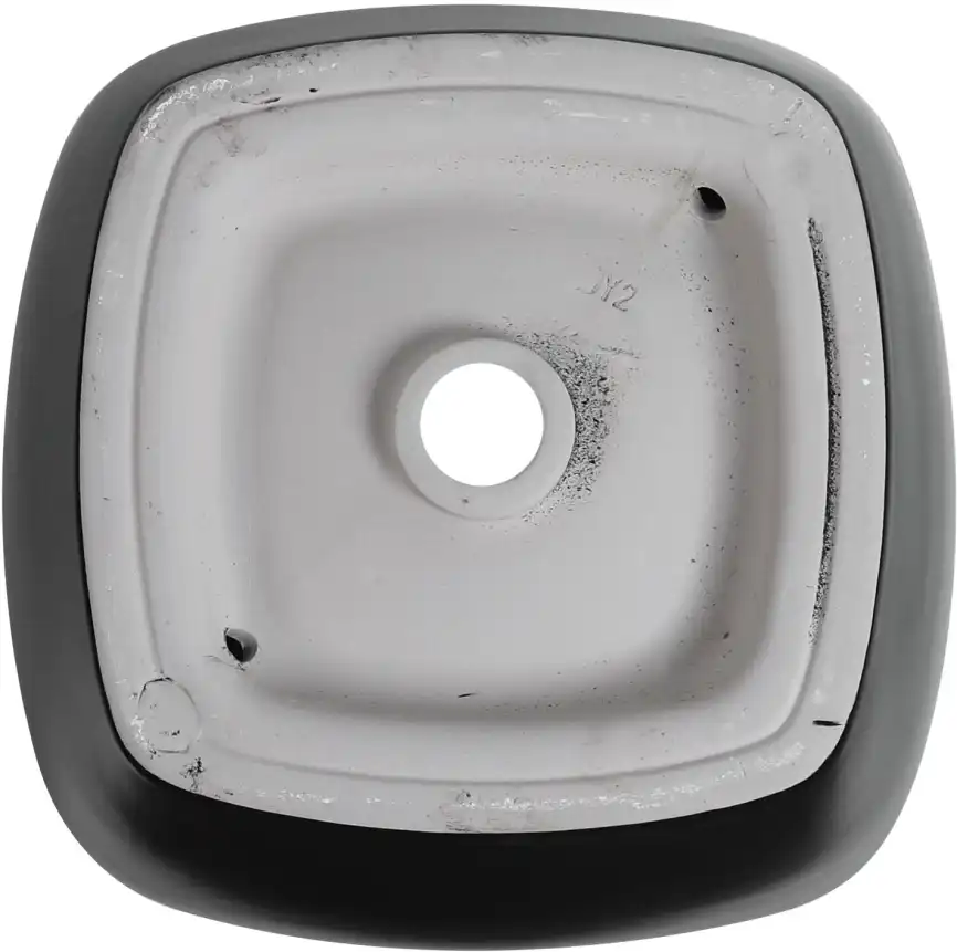 Раковина накладная Aquanet TREND-1-MB 40х40х14 квадратная, Черная матовая фото 4