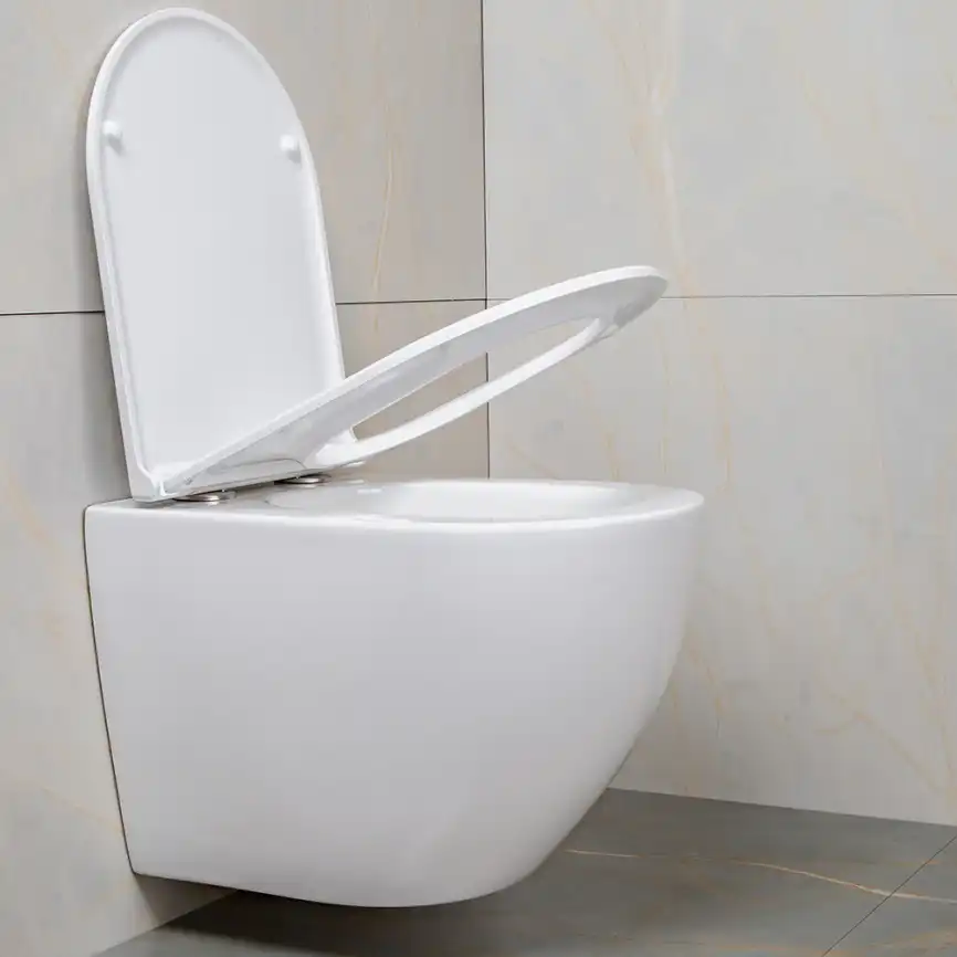 Унитаз подвесной AVS Метрополь 801-0044-P-T2-GW безободковый, со смывом Торнадо, белый фото 9