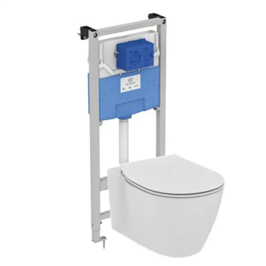 Комплект унитаза с инсталляцией Ideal Standard Connect E211601 с сиденьем Микролифт фото 1