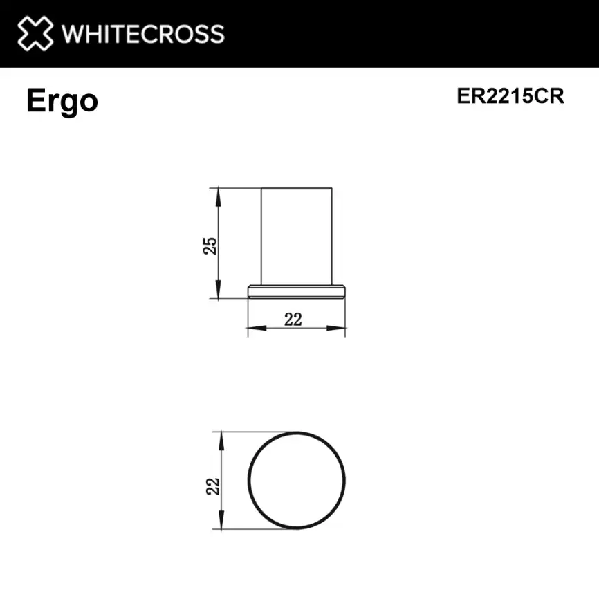 Крючок Whitecross ERGO chrome, ER2215CR, Хром фото 2