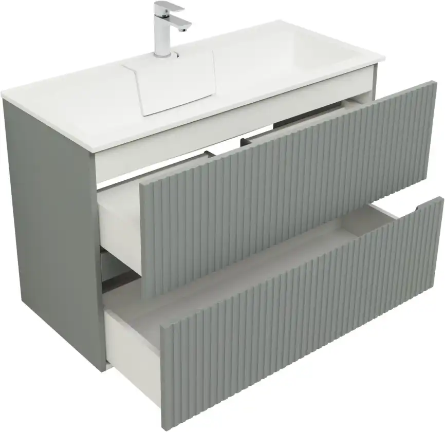 Тумба под раковину Aquanet Джейн 100 мисти грин 313320 фото 4