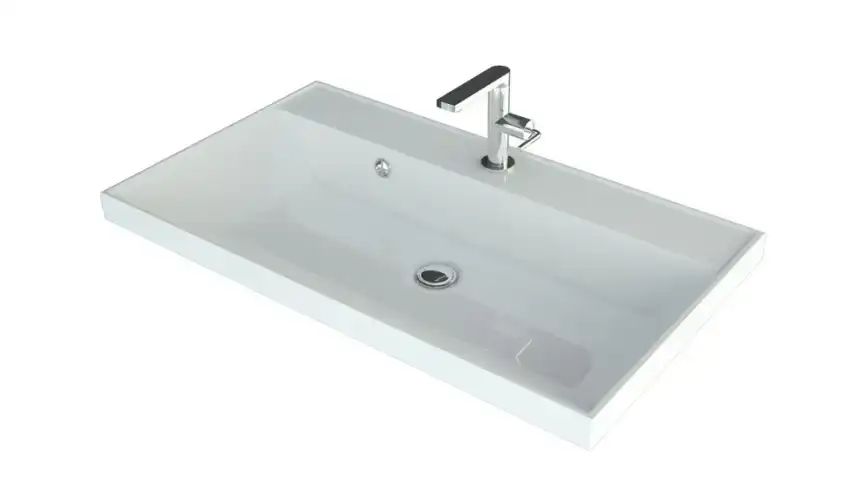 Тумба с раковиной FAURAplus Аврора 70-2, напольная (Раковина Classica 70) Фасад Белый фото 10