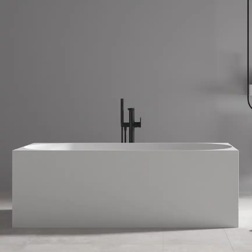 Акриловая ванна Abber 170х75 AB9281, отдельностоящая, Белая глянцевая фото 4