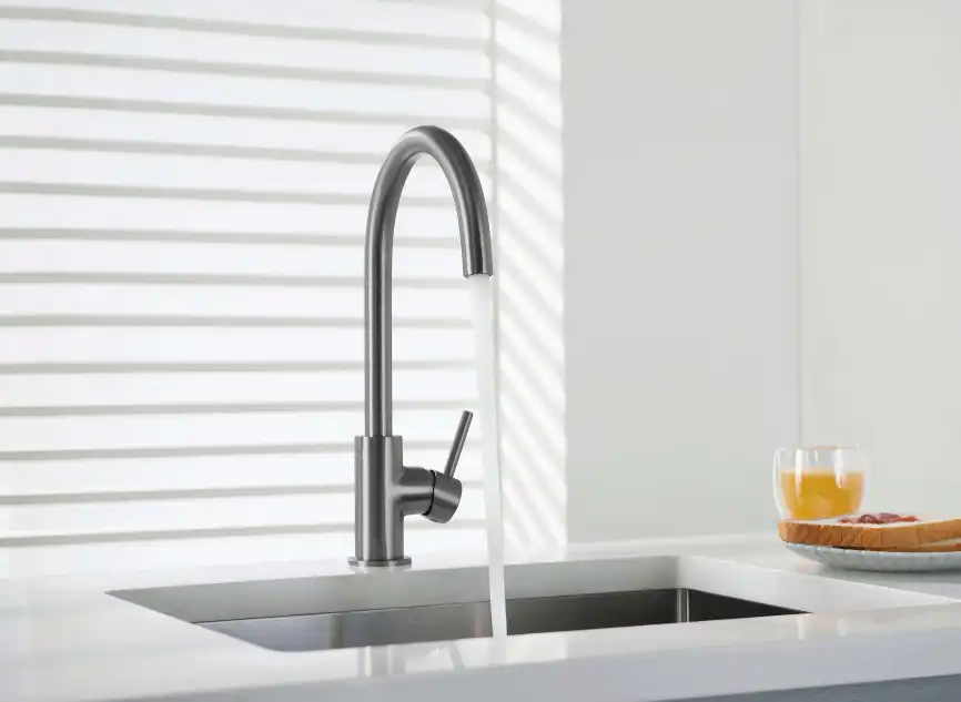 Смеситель для кухни Aquatek Европа AQ1382BGM, Оружейная сталь фото 6