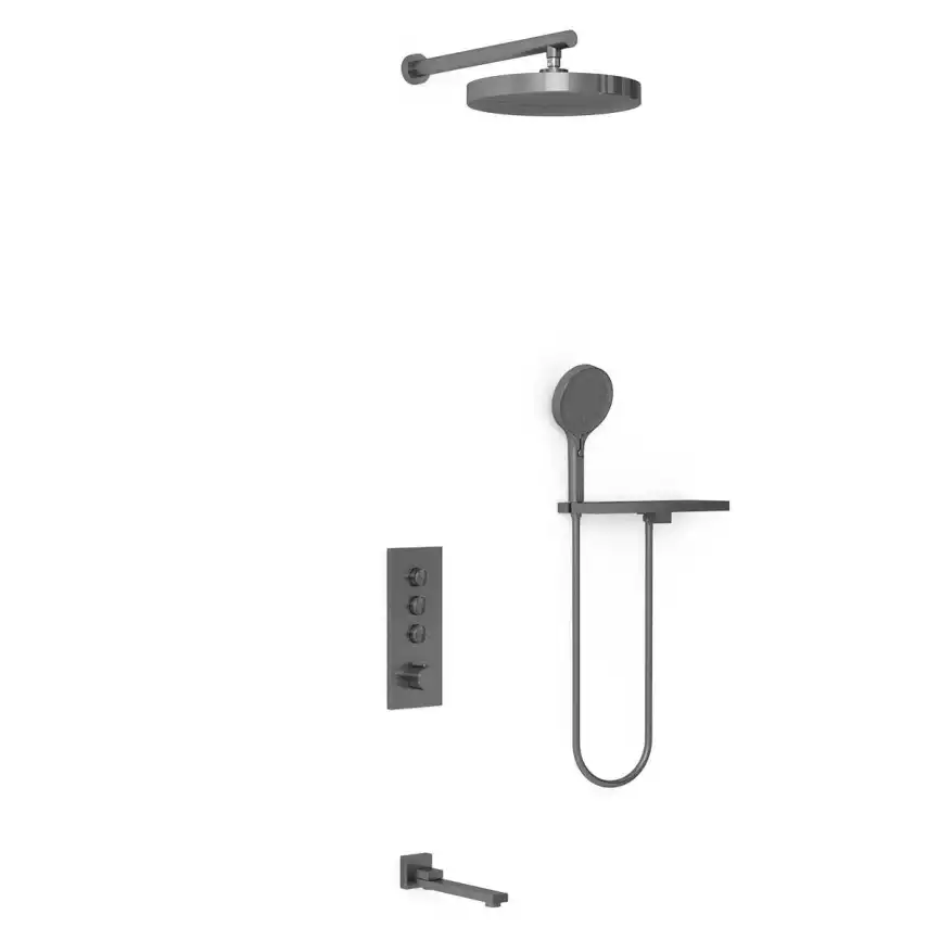 Душевая система  Vincea  VSFW-433TI2RGM VSFW-433TI2RGM встраиваемая, вороненная сталь фото 2