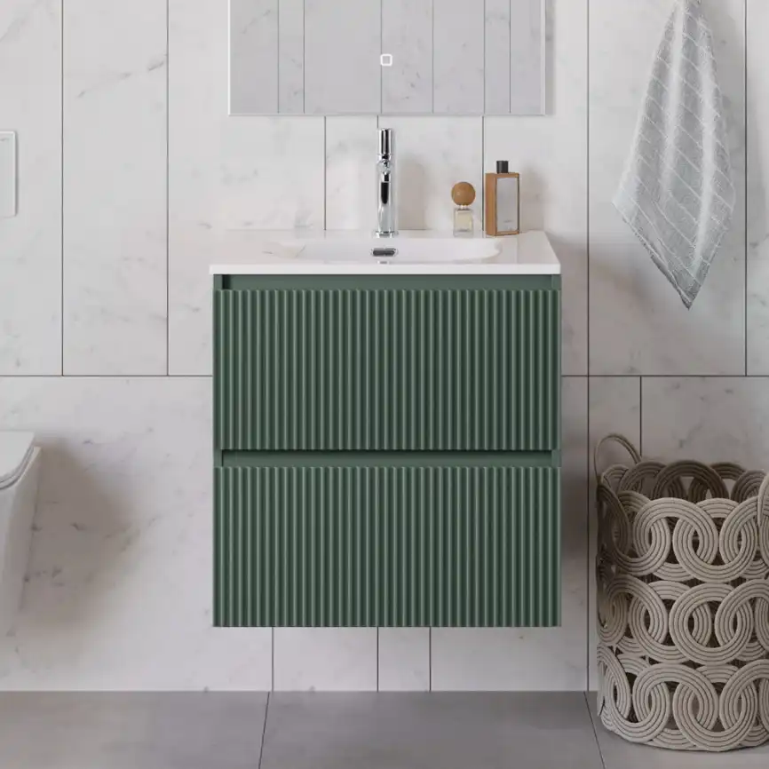 Тумба под раковину BelBagno UNO-700-2C-SO-VO подвесная, Еловый Матовый фото 11