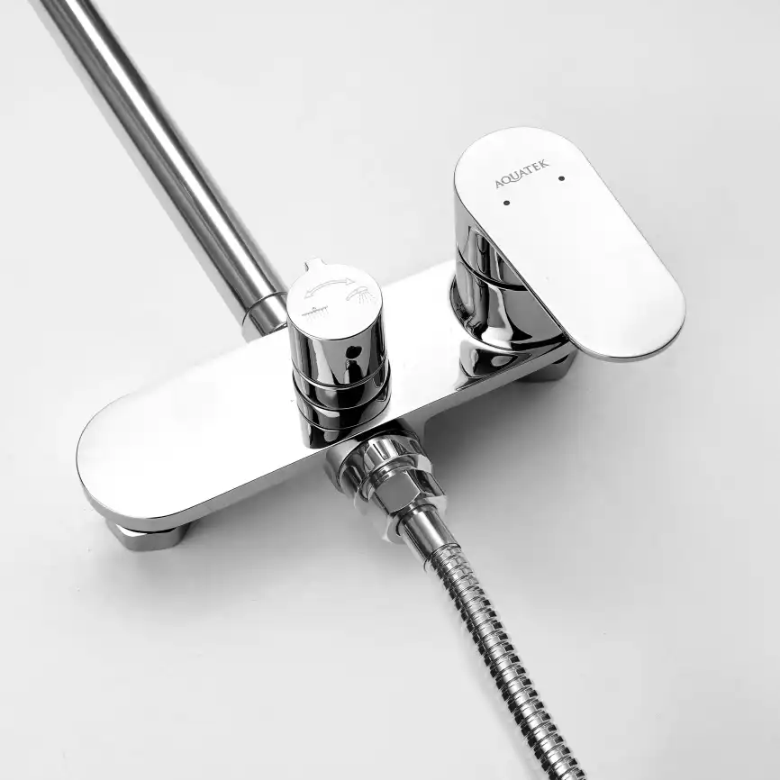 Душевая система Aquatek НИКА AQ2860CR, Хром фото 11