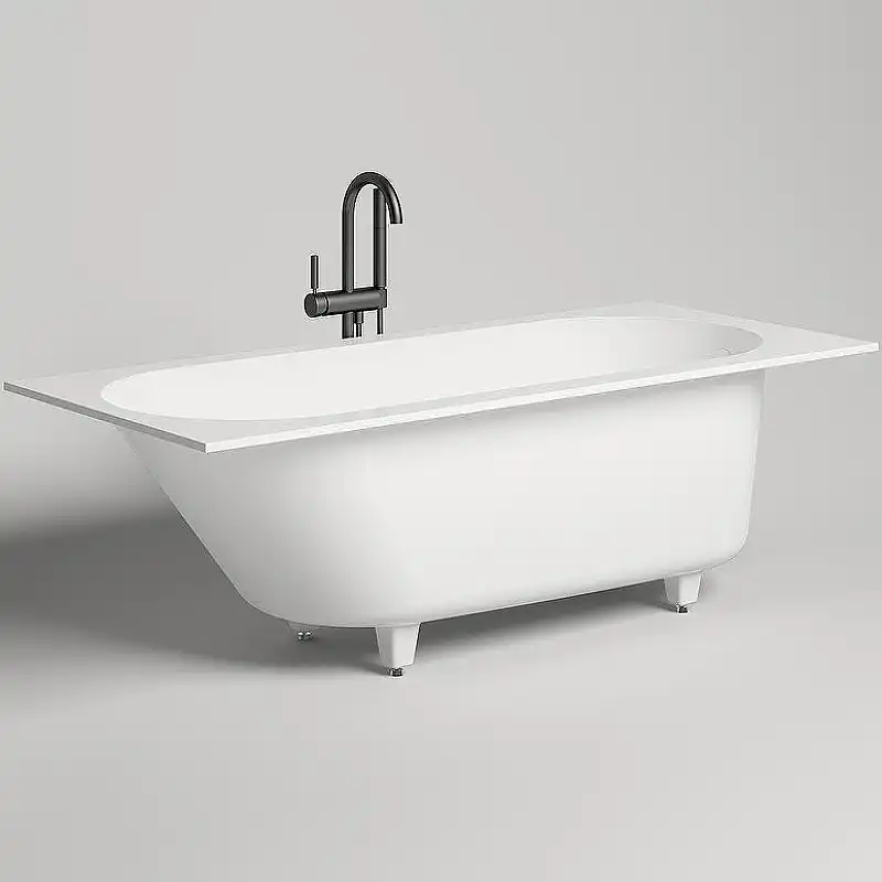 Ванна Salini ORNELLA 170х75 102311G из материала S-Sense, Белая глянцевая фото 2