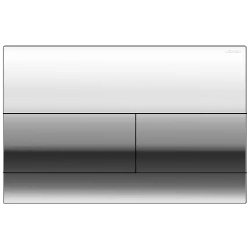 Кнопка смыва AZARIO NEW AZ-013.02 двойная, пластик, хром фото 1