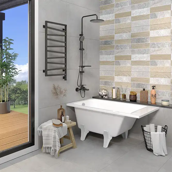 Ванна из литьевого мрамора  Aqua de Marco MALTA 157х77 с каменными ножками Белая 1160WMAL фото 1