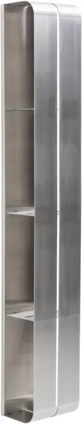 Полка Aquanet Магнум 15x100 сталь браш, вертикальная, 334114 фото 1