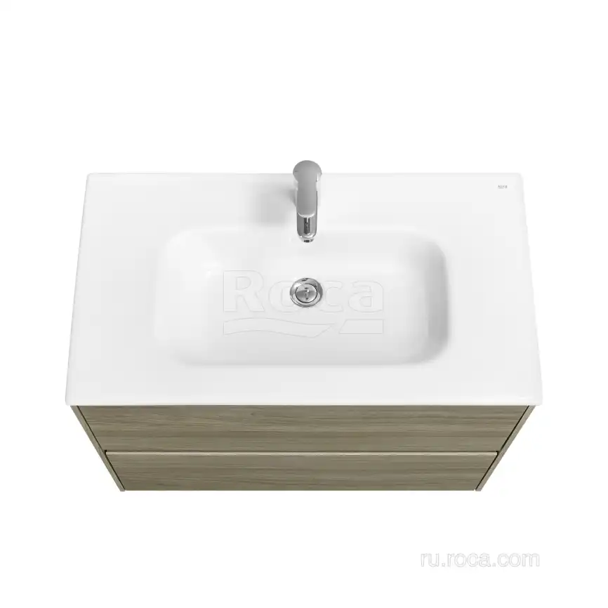 Тумбы под раковину Roca Ona 80 A857630511 подвесная, цвет, Вяз темный фото 8