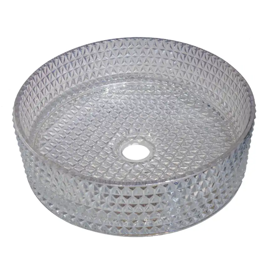 Раковина AVS Диаманд 36x36 горный хрусталь фото 1