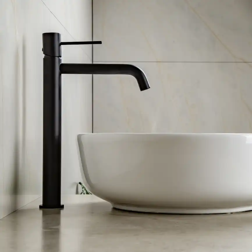Смесители для раковины AVS Slimmer 811-101-MB высокий, черный матовый фото 9