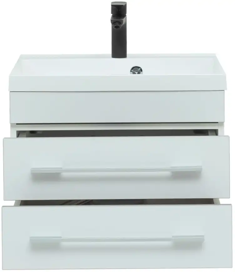 Тумба под раковину Aquanet Верона 58 белый (подвесная 2 ящика) 176667 фото 7
