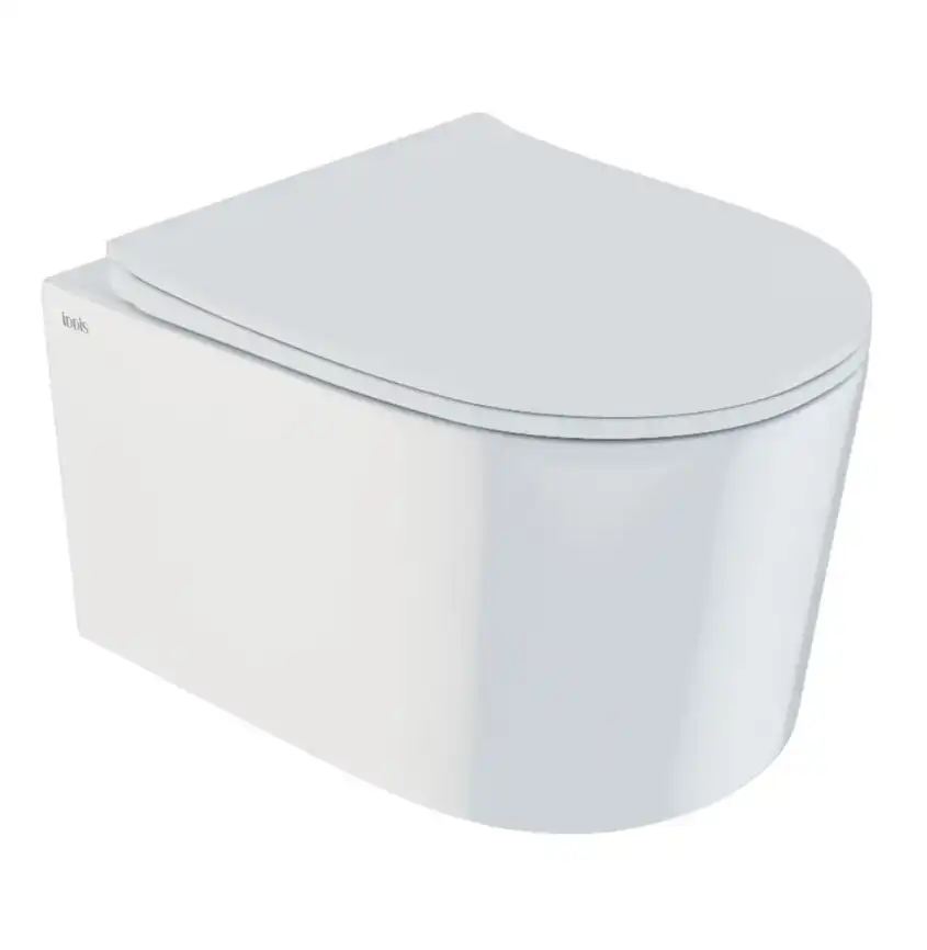 Унитаз подвесной IDDIS Stone STORNSEi25 безободковый, с сиденьем микролифт Белый фото 1