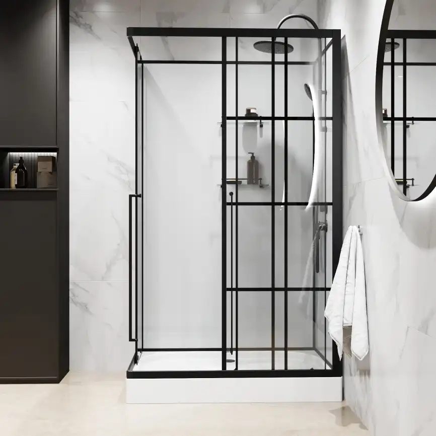 Душевая кабина Niagara Standart 100х80х225 ST100/80/15QR/KL/BKT низкий поддон, без гидромассажа фото 4