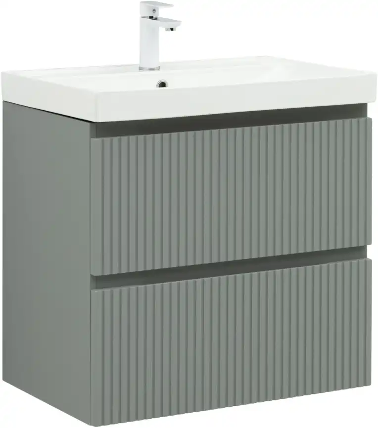 Тумба под раковину Aquanet Джейн (Flat) 70 мисти грин, подвесная, 335433 фото 15