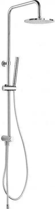 Душевая система Aquanet Practic AF100-70-R-C для ванны и душа без смесителя, с верхним и ручным душем, Хром фото 1