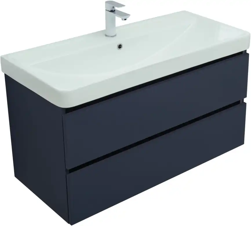 Тумба под раковину Aquanet Вега 2.0 100 маренго, подвесная, 337945 фото 7