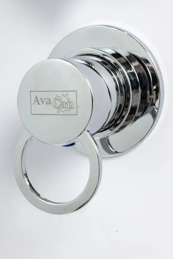 Душевая кабина AvaCan EM5011NLED+GM 110x110 см, высокий поддон, с крышей фото 18