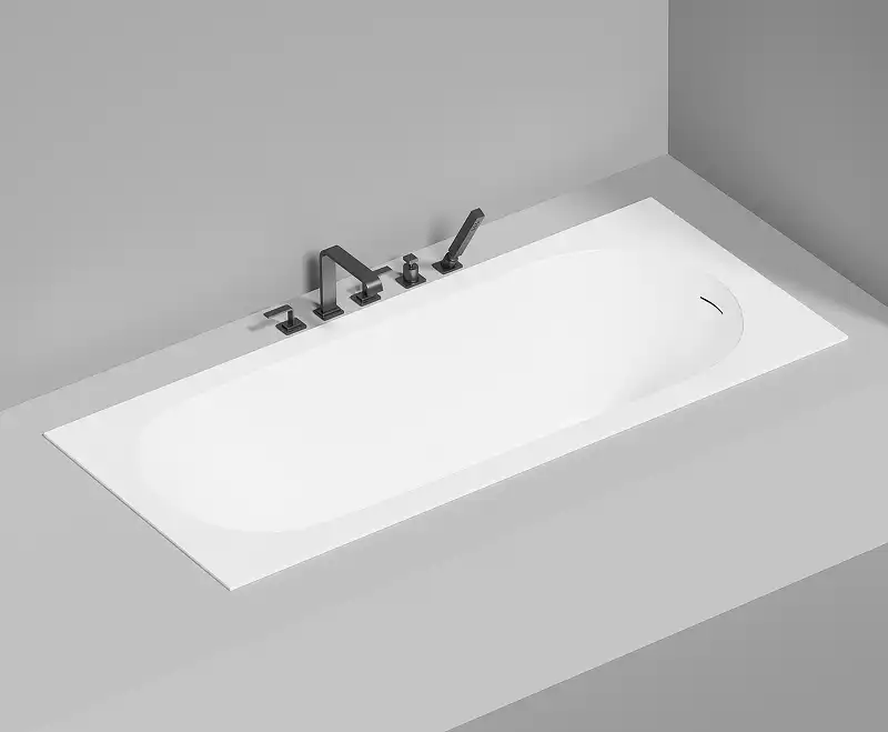 Ванна Salini ORNELLA KIT 170х70 102413M из материала S-Sense, Белая матовая фото 4