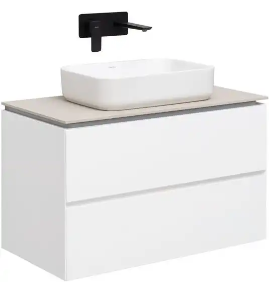 Тумба под раковину Allen Brau Infinity 85 1.21001.WM белый матовый фото 5