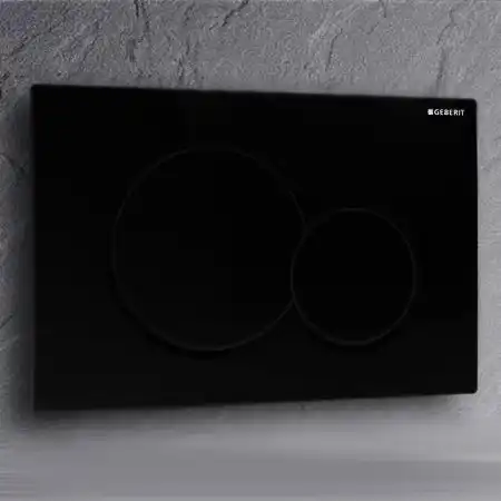 Клавиша смыва Geberit Sigma 01 115.770.DW.5 Черная глянцевая фото 3
