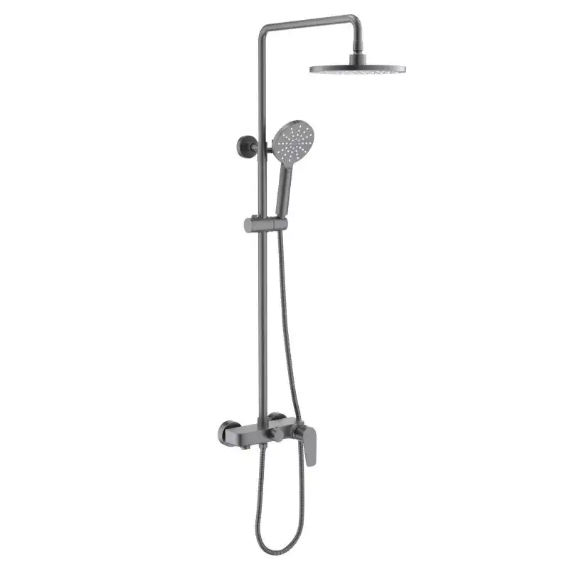 Душевая система Aquatek Бетта AQ2140BGM, Оружейная сталь фото 1