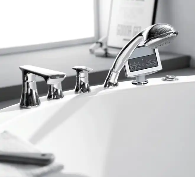 Акриловая ванна Gemy G9230 K 150х150 с гидромассажем, круглая фото 4