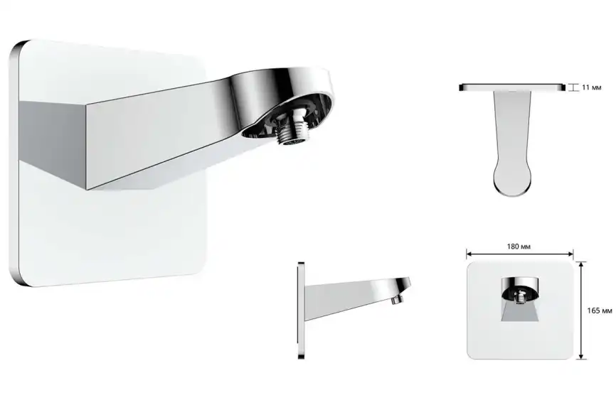 Верхний душ Vincea Inspire VSHD-3I3CMB VSHD-3I3CMB , черный матовый фото 5