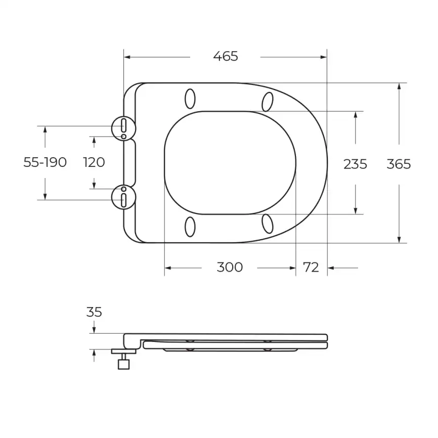 Подвесной унитаз CEZARES RELAX CZR-38088-49-TH-TOR/SC, со смывом TORNADO, с сиденьем микролифт фото 17