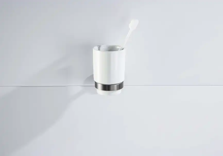 Стакан для ванной Aquatek Бетта AQ4604BGM, Оружейная сталь фото 4