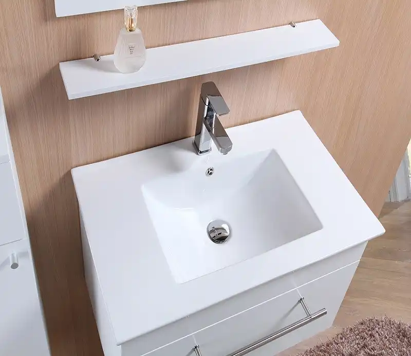 Умывальник CeramaLux 9090E 915х465х175 Полувстраиваемая цвет Белый фото 5