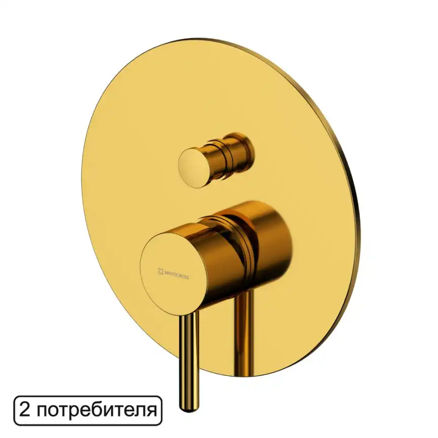 Смеситель для душа Whitecross Y gold скрытого монтажа Золото глянцевое, Y1235GL фото 1