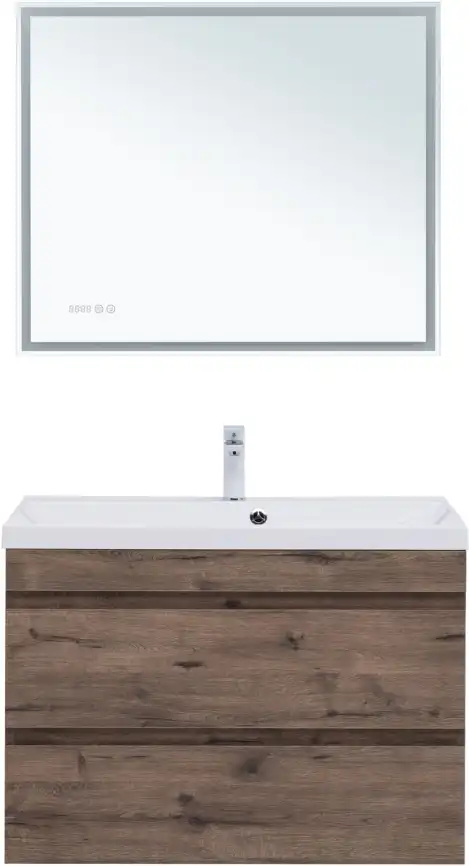 Тумба под раковину Aquanet Нота New 90 дуб веллингтон табак, 334193 фото 9