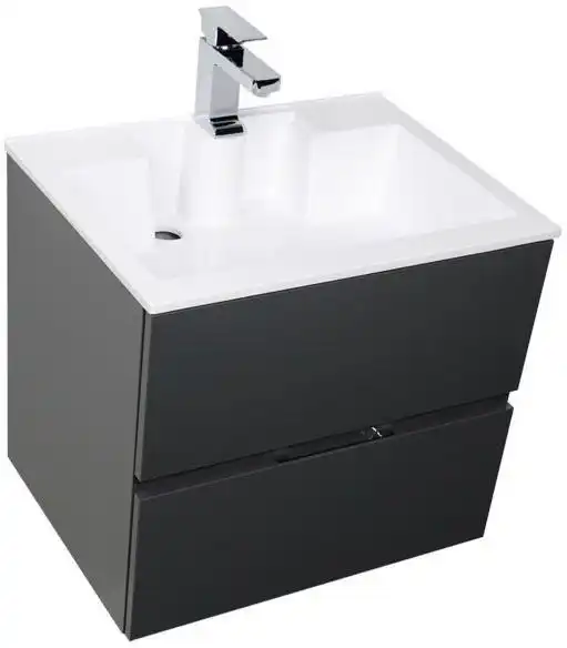 Тумба под раковину Aquanet Алвита 60 серый антрацит 183991 фото 8