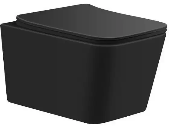 Унитаз подвесной Aquanet Tavr Rimless Tavr 2.0 W LX-1907MB Soft Close, Черный матовый фото 1