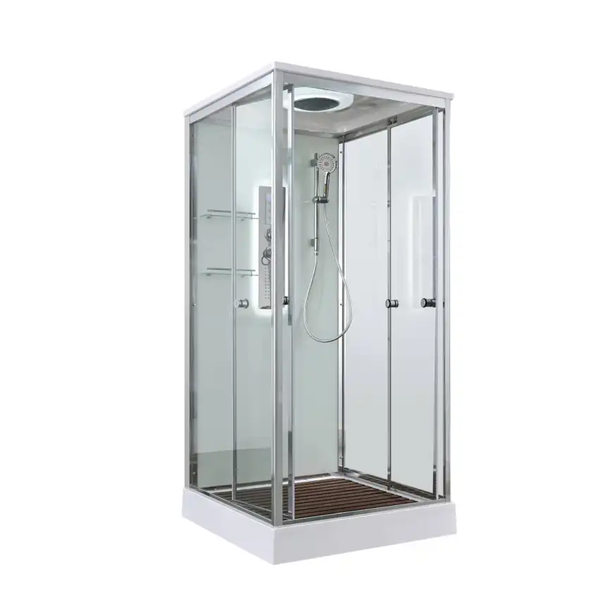Душевая кабина AvaCan V2090LED 90x90 см, низкий поддон, с крышей фото 3
