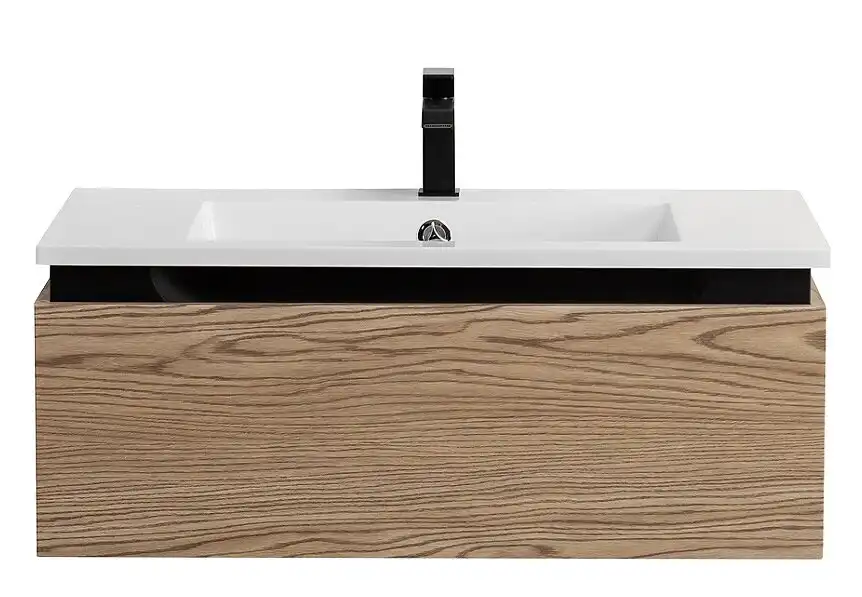 Тумба под раковину Cezares SLIDER 80 см, SLIDER-800-1C-SO-RT-P подвесная, Дуб тангент фото 2
