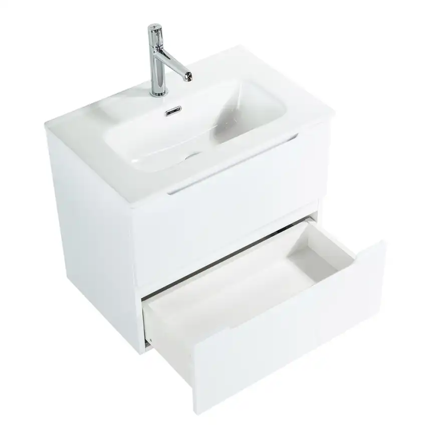 Тумба под раковину BelBagno ETNA39-500/390-2C-SO-BL-P подвесная Bianco Lucido фото 4