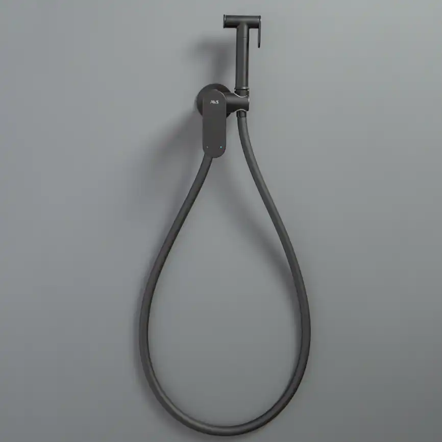 Гигиенический душ со смесителем AVS Beauty черный матовый, 811-531-MB фото 2