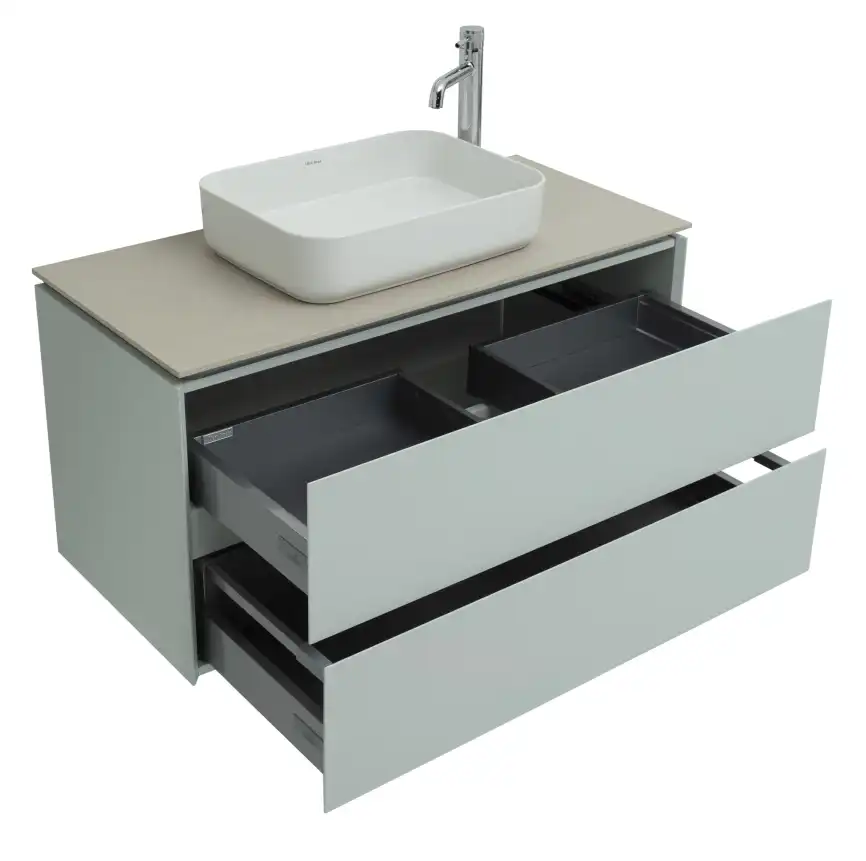 Тумба под раковину Allen Brau Infinity 100 1.21003.PWM папирус матовый фото 10