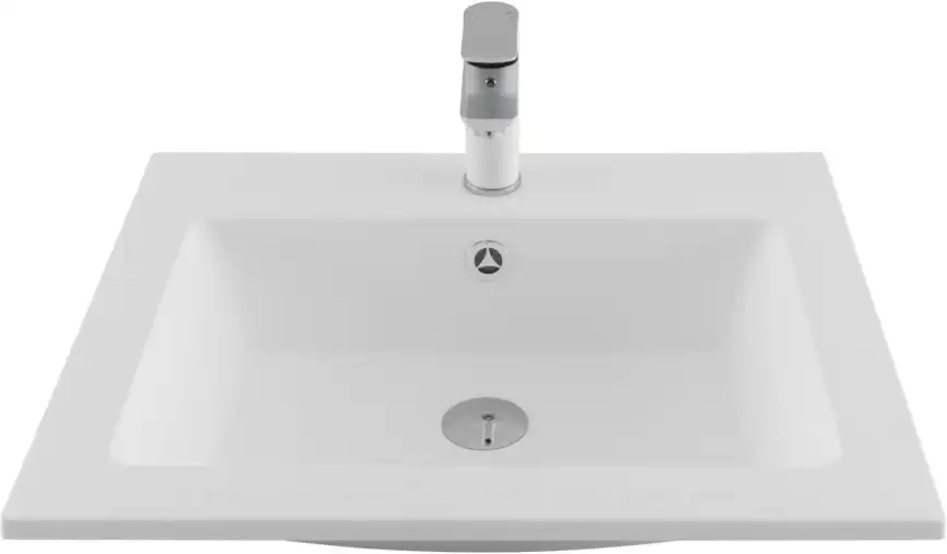 Раковина Aquanet Электра 60 326508 прямоугольная, Белая матовая фото 2