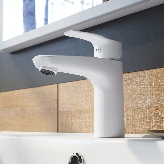 Смеситель для раковины IDDIS Ray RAYWT00i01  цвет, Матовый белый фото 3