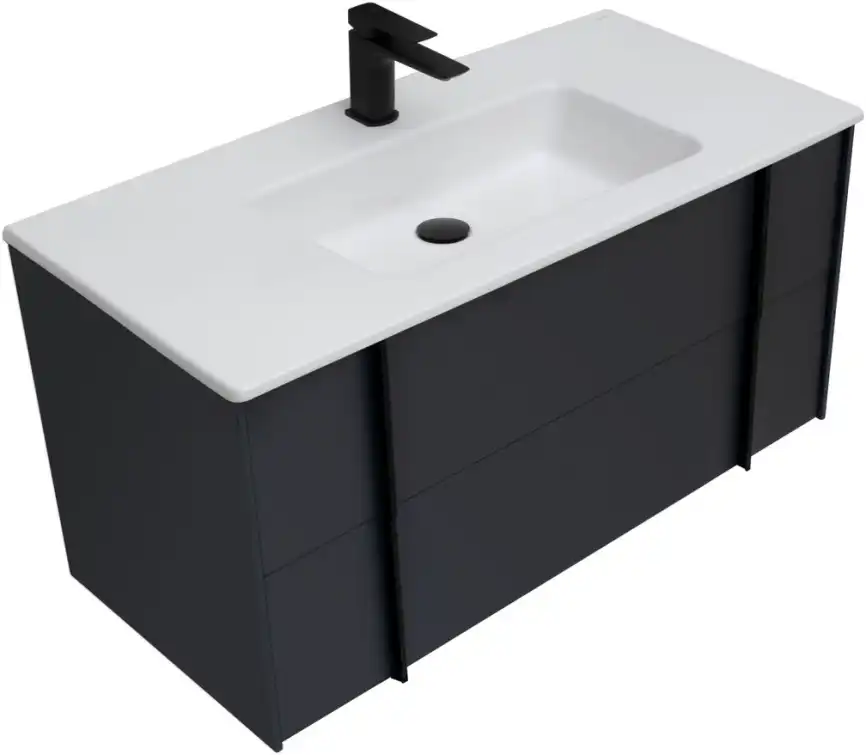 Тумба под раковину Allen Brau Reality 100 1.32007.AM антрацит матовый фото 4