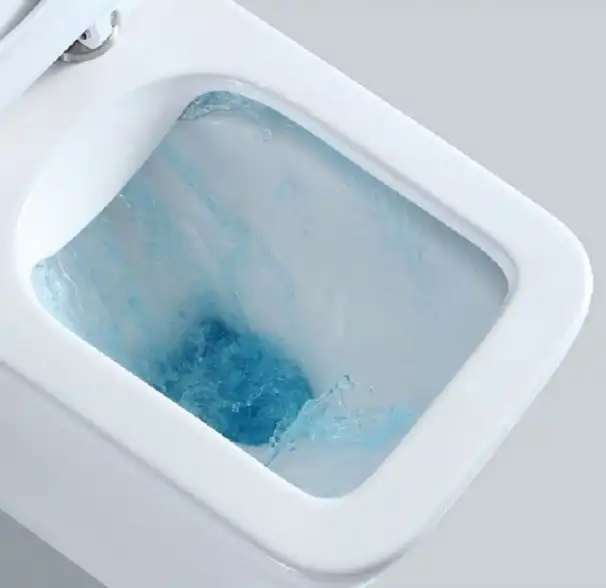 Унитаз подвесной CeramaLux 5171, безободковый с крышкой микролифт, Белый фото 4