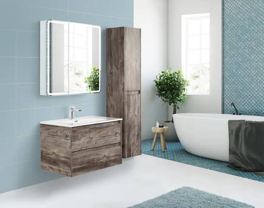 Зеркало-шкаф BelBagno MARINO SPC-MAR-800/800-2A-LED-TCH фото 12