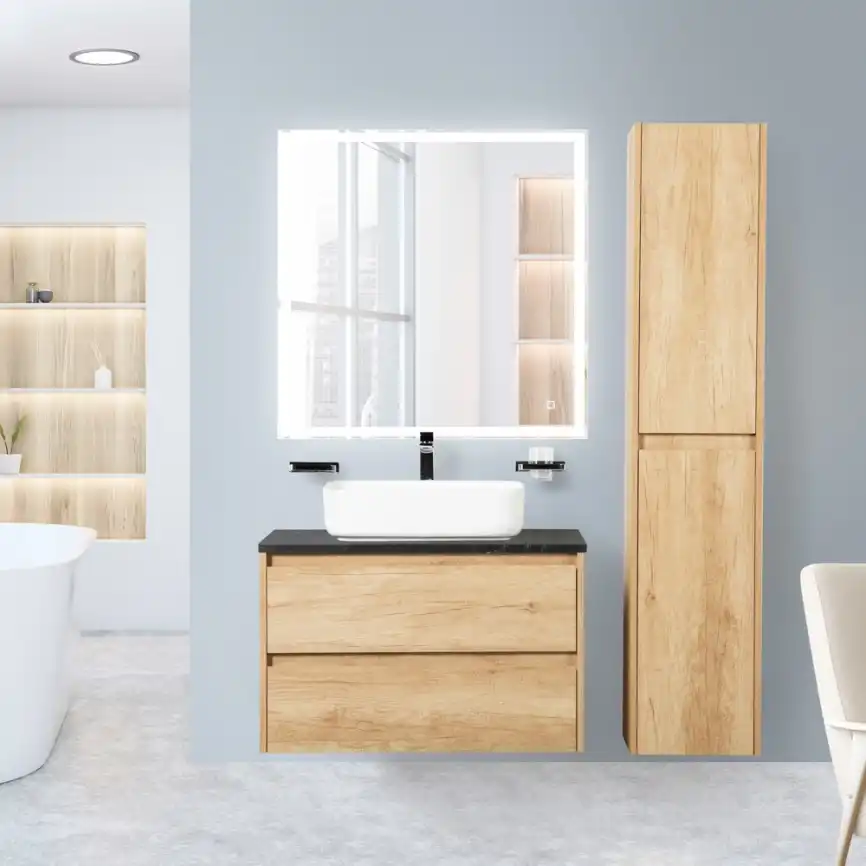 Зеркало BelBagno SPC-GRT 80х80 SPC-GRT-800-800-LED-TCH с подстветкой, сенсорный выключатель фото 8