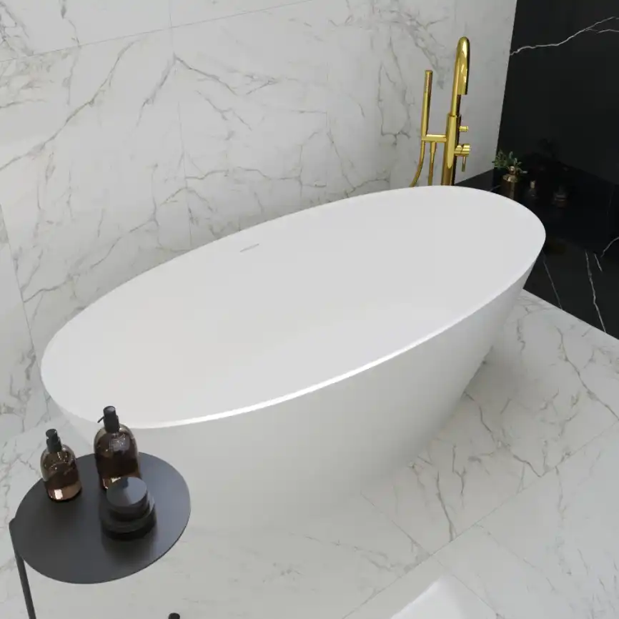 Ванна из искусственного камня WHITECROSS 170x80 Glock, белая матовая 0221.170080.200 фото 4